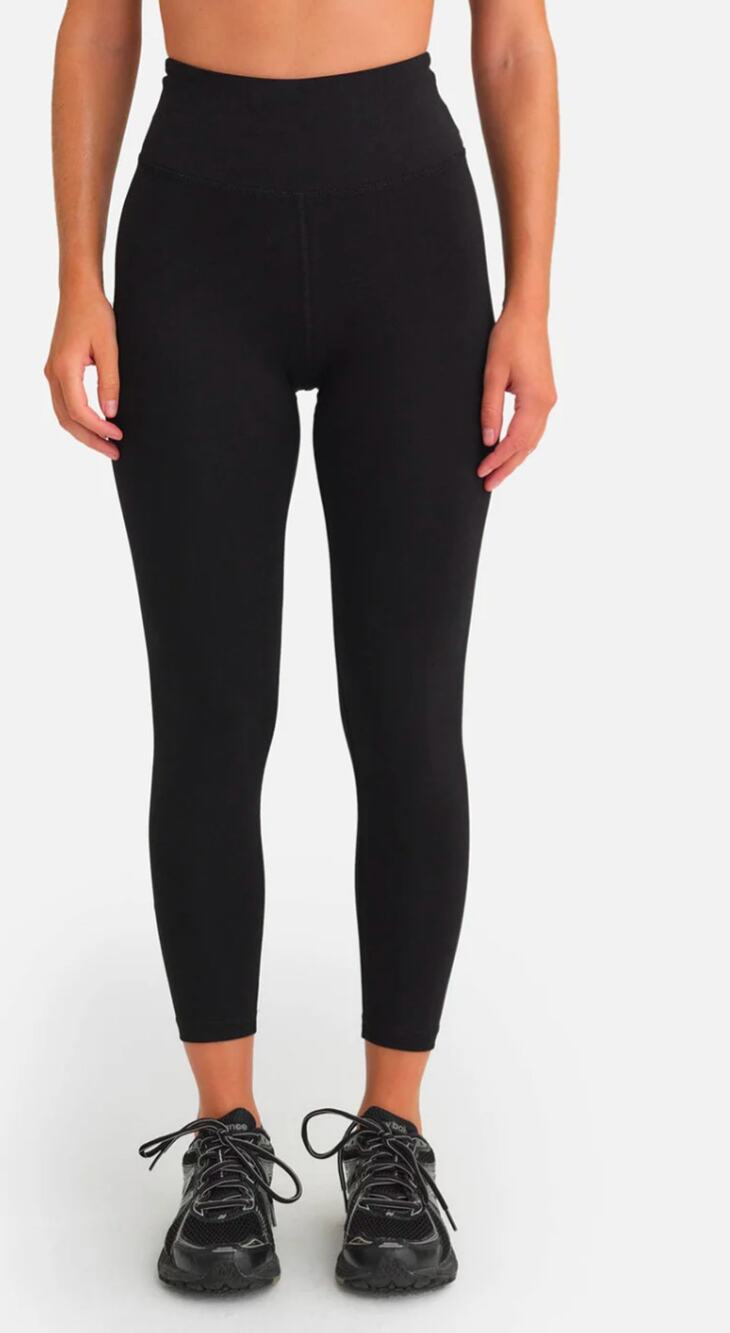 MATE The Label Organic Cotton Midi Stretch Leggings Black M NWOT